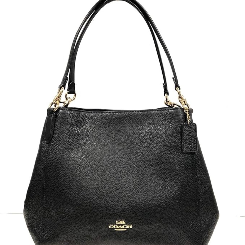 Coach: Pebble Leather Hallie Shoulder Bag (NWT)